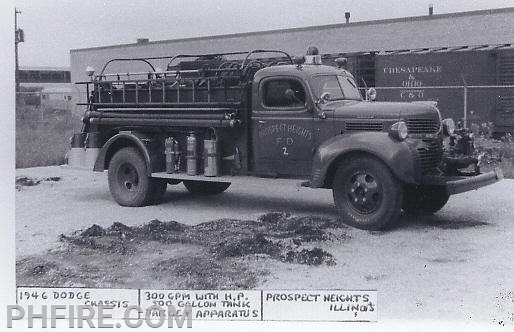 First pumper, 1947 Dodge Darley